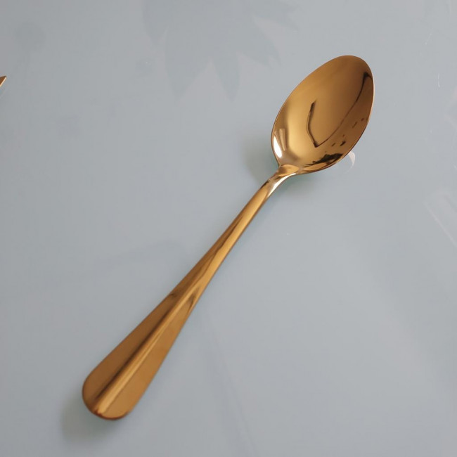 COLHER MESA AÇO INOX POSITANO DOURADO