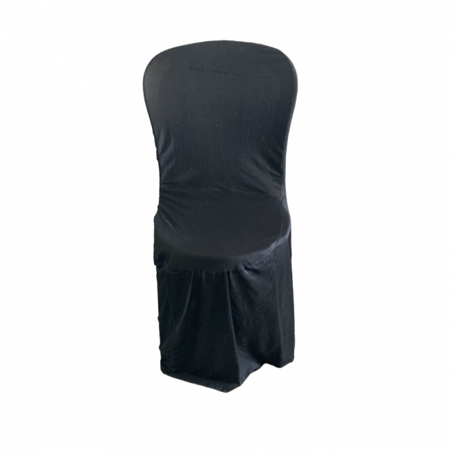 Capa para cadeira plástica sem braço preta (Unidade)