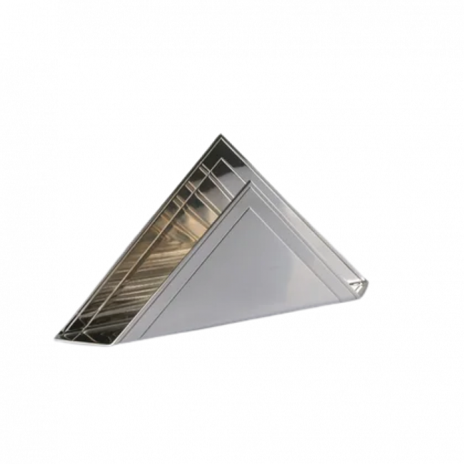 PORTA GUARDANAPO TRIANGULAR DE INOX (UND)