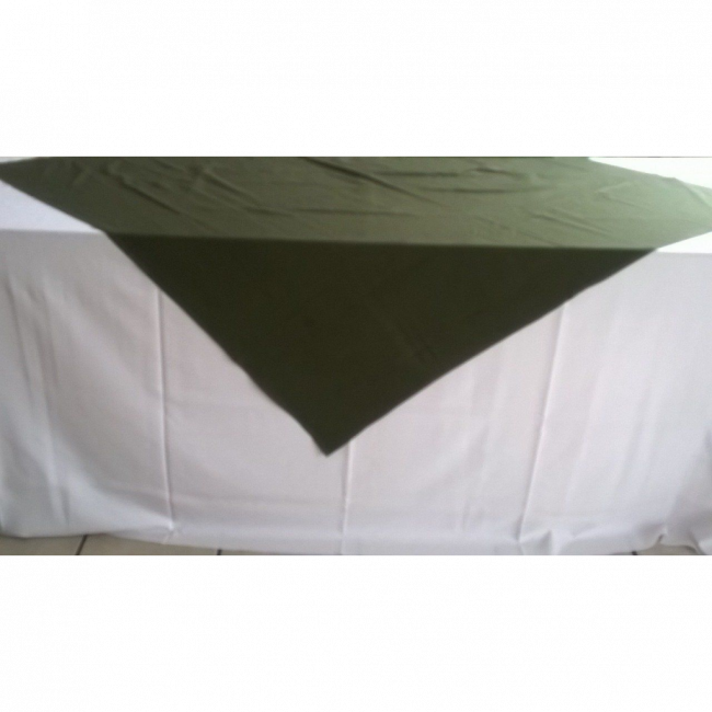 Sobre toalha verde militar para mesa retangular