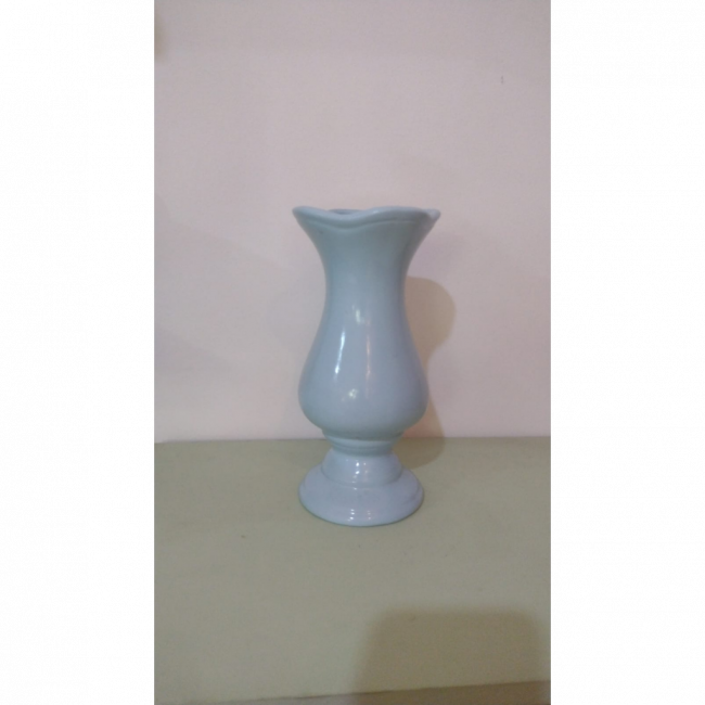 VASO AZUL CLARO FLOR