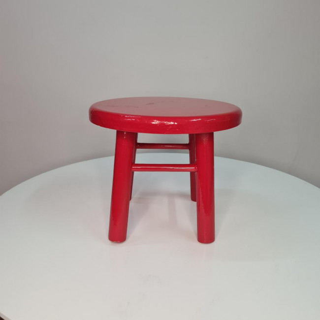 Banquinho mdf vermelho