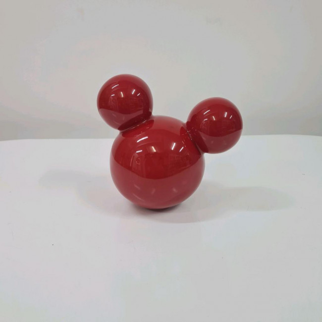 Cabeça Mickey cerâmica vermelho