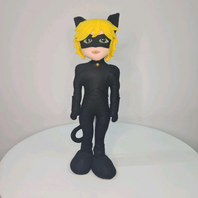 Cat Noir lady bug feltro