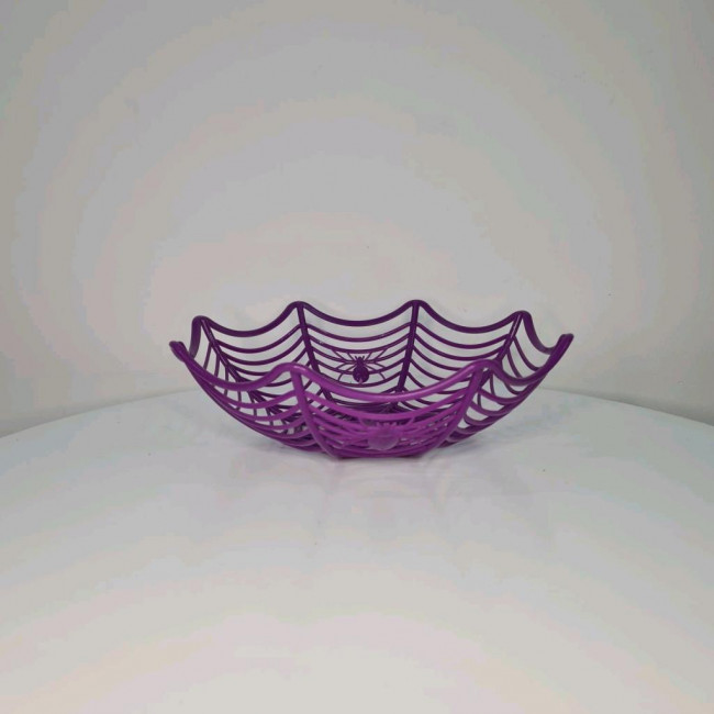 Cesta plástico teia de aranha roxo