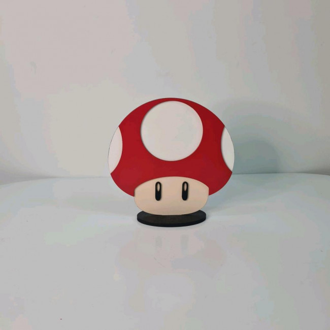 Cogumelo mdf super Mário vermelho