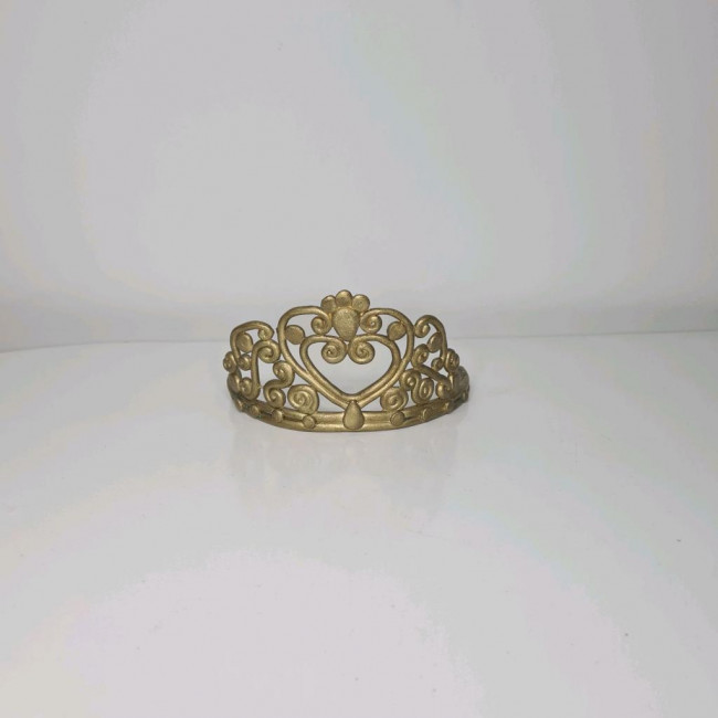 Coroa biscuit princesa dourado