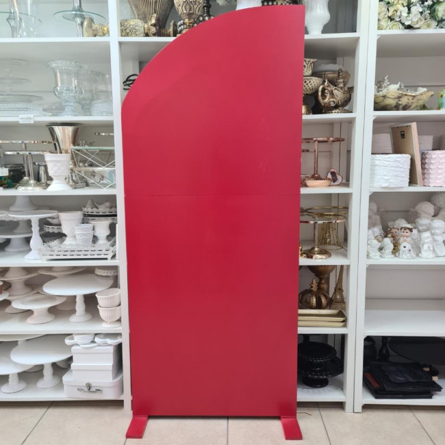 Painel madeira Meia lua Vermelho