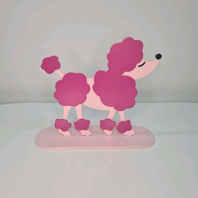 Poodle mdf rosa pink