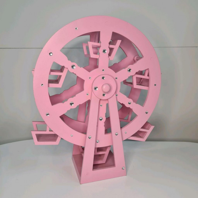 Roda gigante mdf rosa