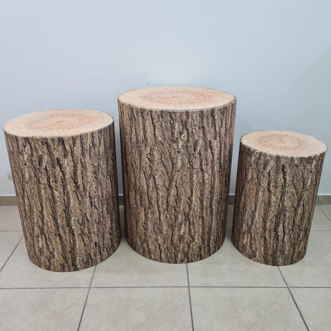 Trio de cilindros tronco