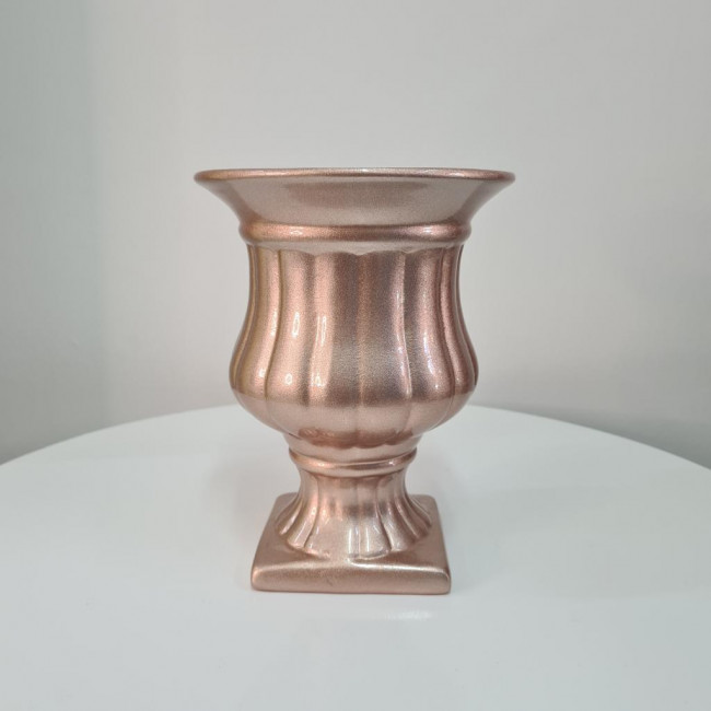 Vaso cerâmica M Rose gold