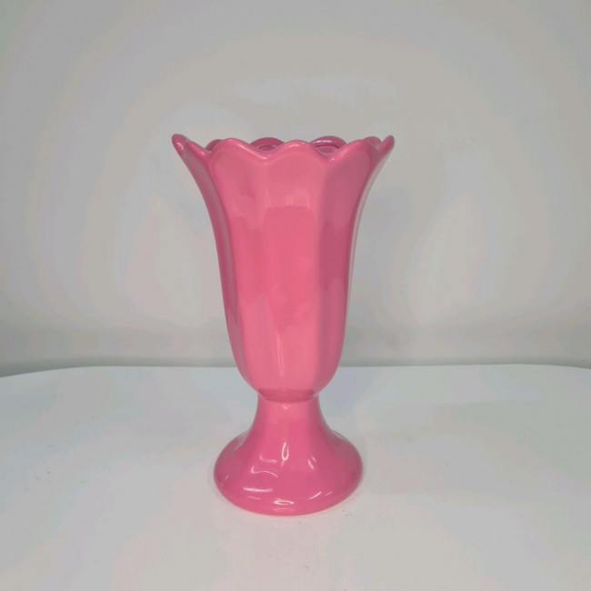 Vaso/piruliteira cerâmica alto M pink