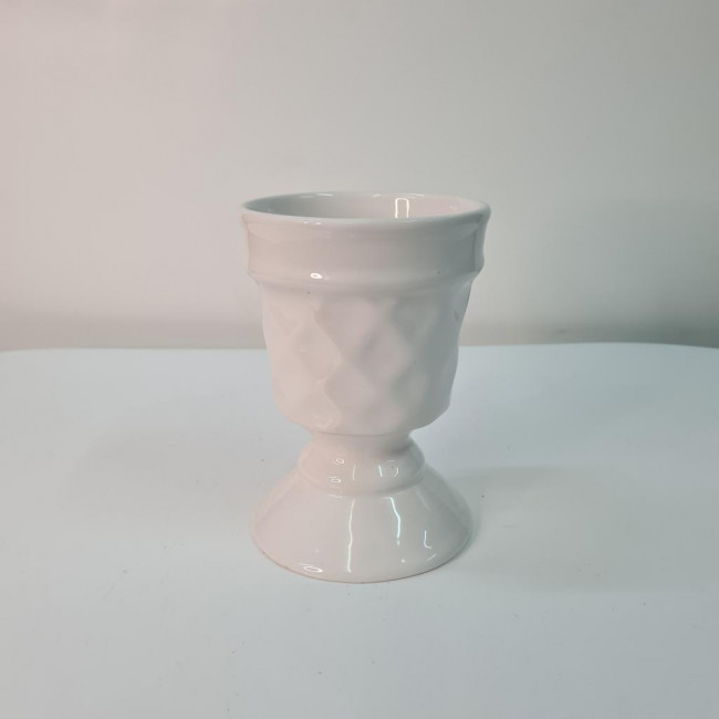 Vaso/piruliteira cerâmica P branco