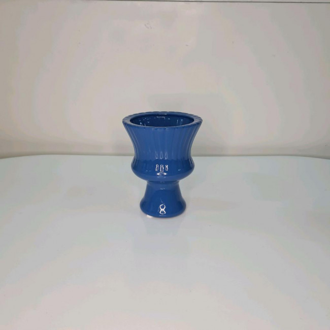 Vaso/piruliteira cerâmica PP azul bic ac