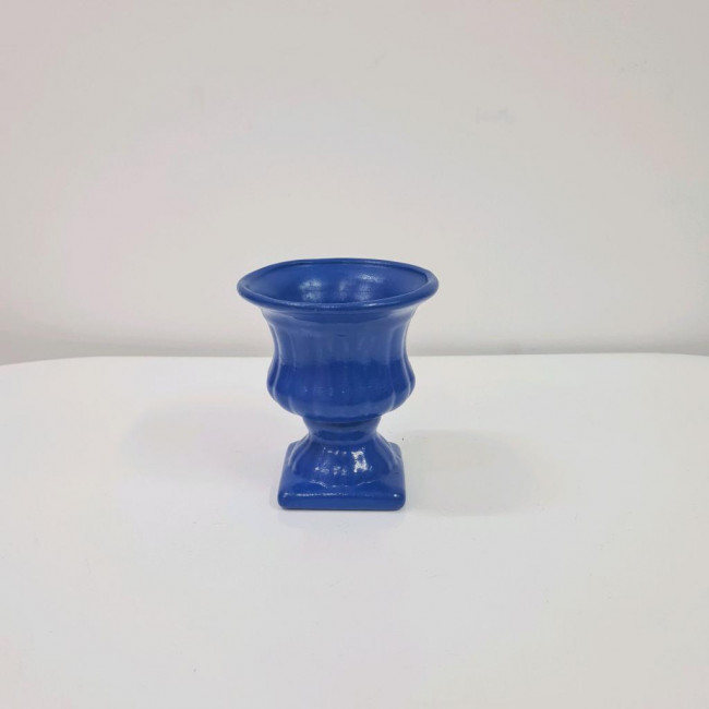 Vaso/piruliteira cerâmica PP azul royal