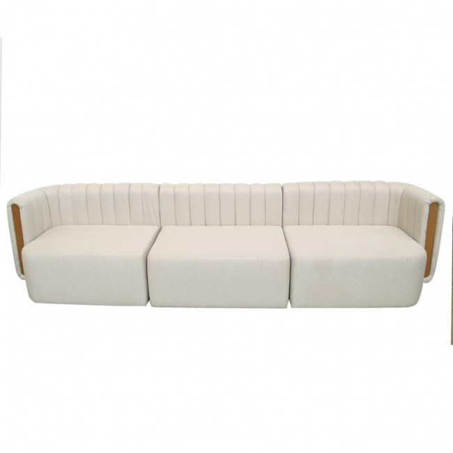 SOFA VENICE BRAÇO DIRETO COM DETALHE DOURADO