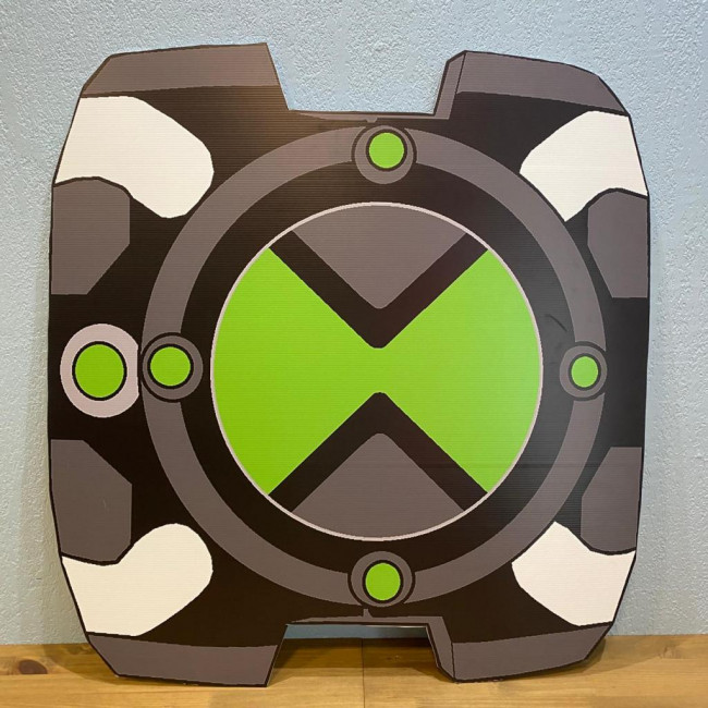 ..Ben 10 - Aplique Painel Relógio Ben 10 90cm (A) x 92cm (L) PVC