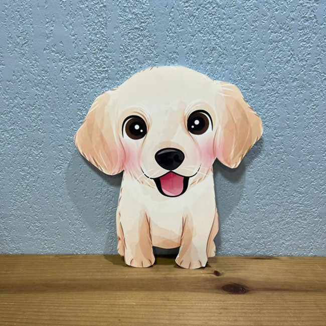 .Cachorro Golden Retriever Display de Mesa P1 - 33cm (A) x 30cm (L) PVC