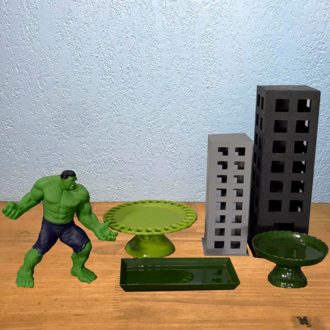 ..Hulk - Boneco M1 - 29.5cm (A) x 30cm (L) PVC