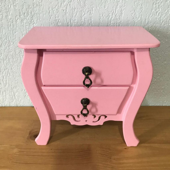 Bombe Mini - Rosa MDF - 25cm (A) x 25cm (L) x 14cm