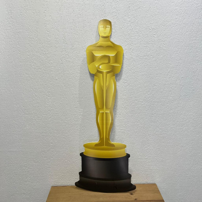 Estatueta do oscar - Aplique G - 1,10m (A) x 40cm (L) PVC