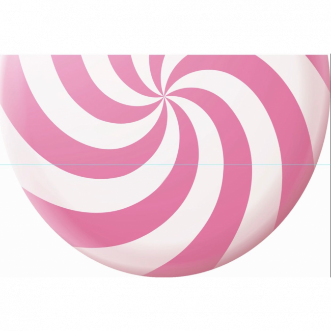 Tapete Lona  Espiral Rosa e Branco 4.4m x 3m