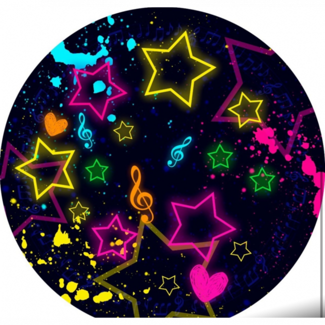 Capa de painel Neon Estrelas