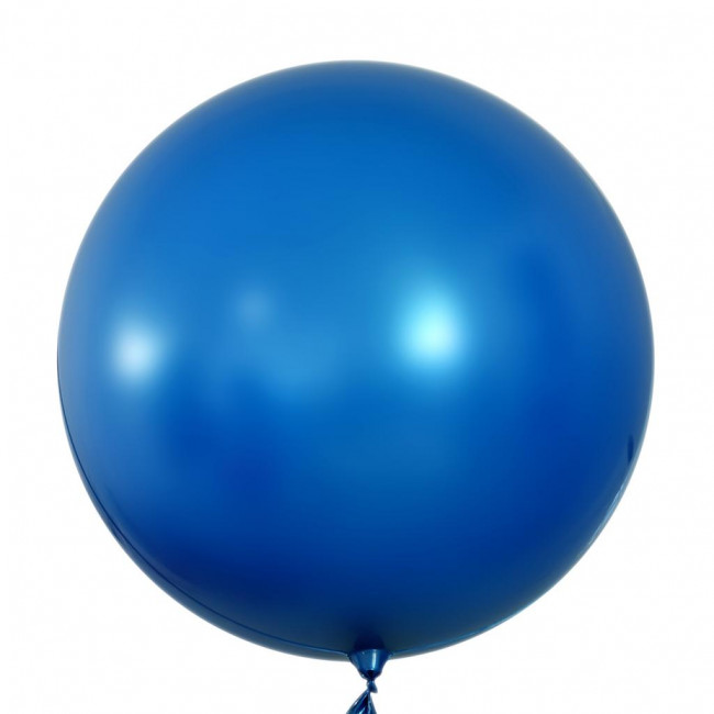 Balão Bubble Cromado Azul 24 Polegadas / 60cm