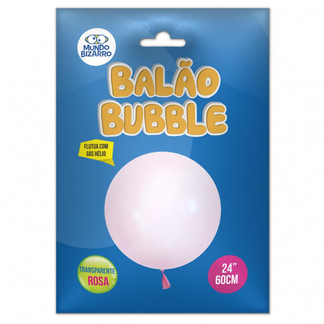 Balão Bubble Rosa 24 Polegadas / 60cm