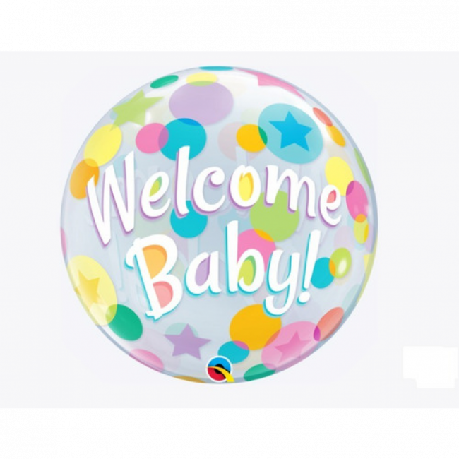 Balão Bubble Welcome Baby