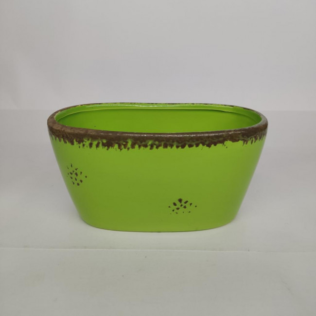 Cachepot verde abacate P