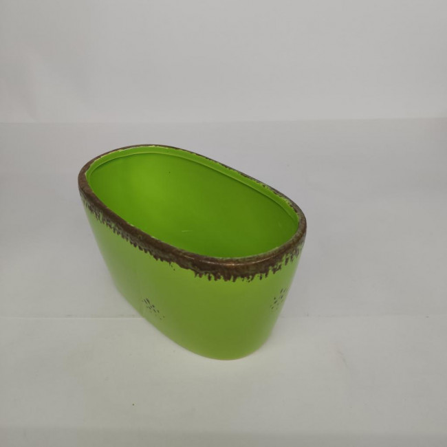 Cachepot verde abacate P