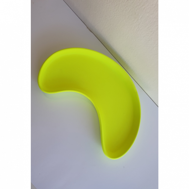 Prato Meia Lua Amarelo Neon pp