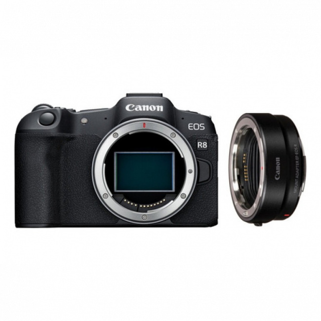 Canon EOS R8 Mirrorless + Adaptador