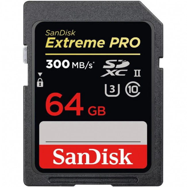 Cartão de Memória SanDisk 64gb 300mb/s V90