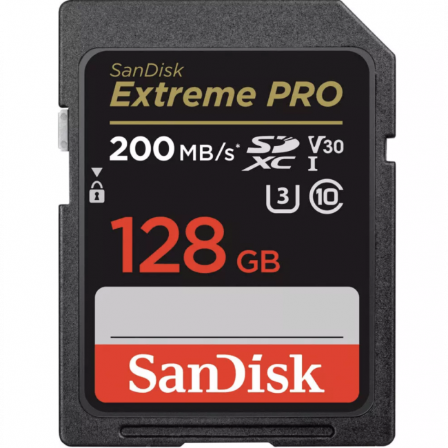 Cartão de memória SanDisk Extreme PRO 128GB 200mb/s