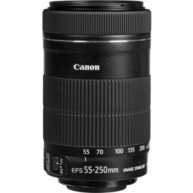 Lente canon 55-250 STM com IS