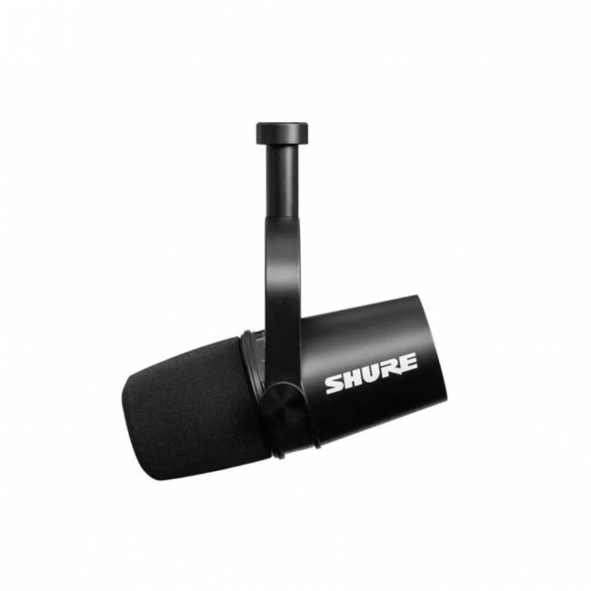 Microfone Para Podcast Preto Shure Mv7