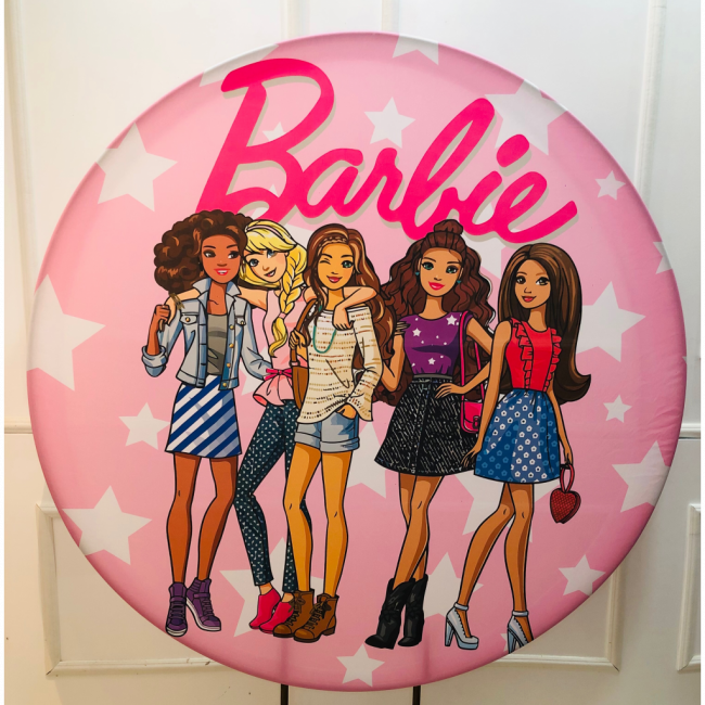 CAPA PARA PAINEL REDONDO BARBIE 2