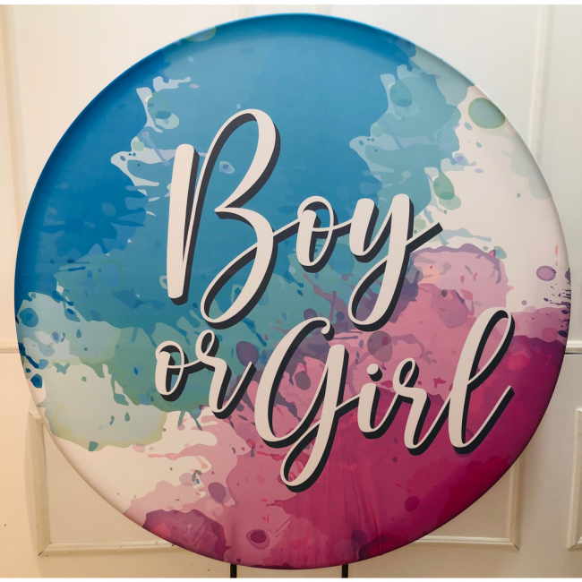 CAPA PARA PAINEL  REDONDO BOY OR GIRL