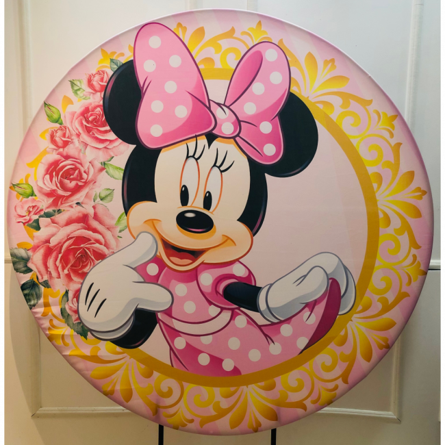 CAPA PARA PAINEL MINNIE ROSA