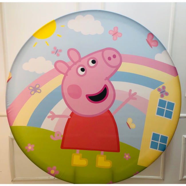 CAPA PARA PAINEL REDONDO PEPPA PIG