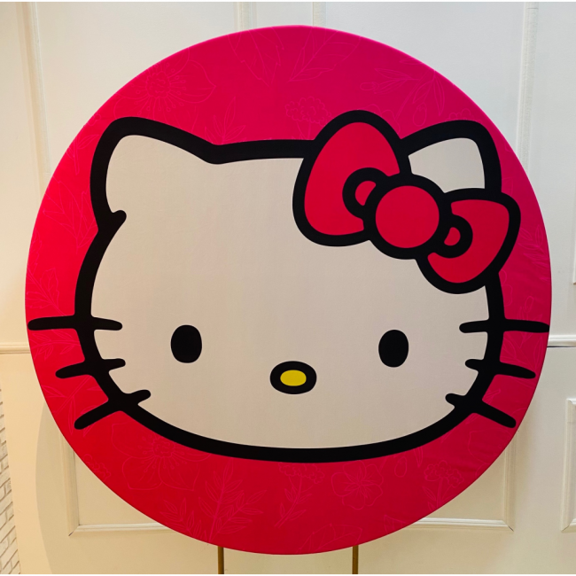 CAPA PARA PAINEL REDONDO HELLO KITTY