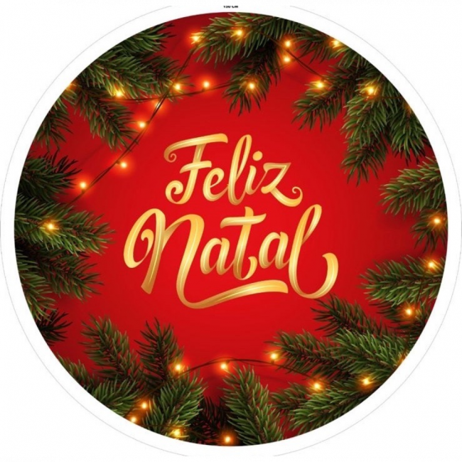 CAPA PARA PAINEL REDONDO NATAL 4