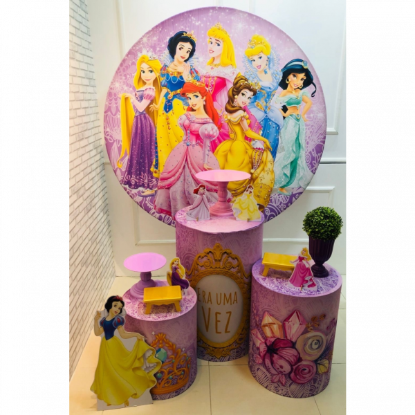 DECORAÇÃO PRINCESAS DISNEY - PRATA