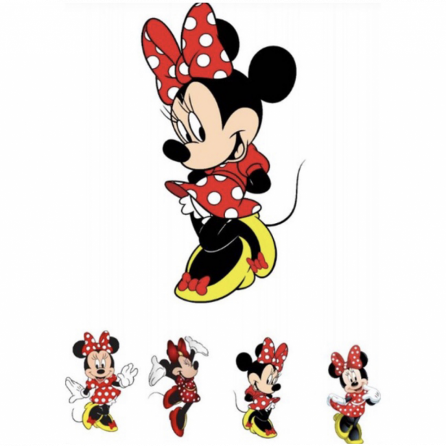 Kit Display MINNIE Vermelha 5 unidades