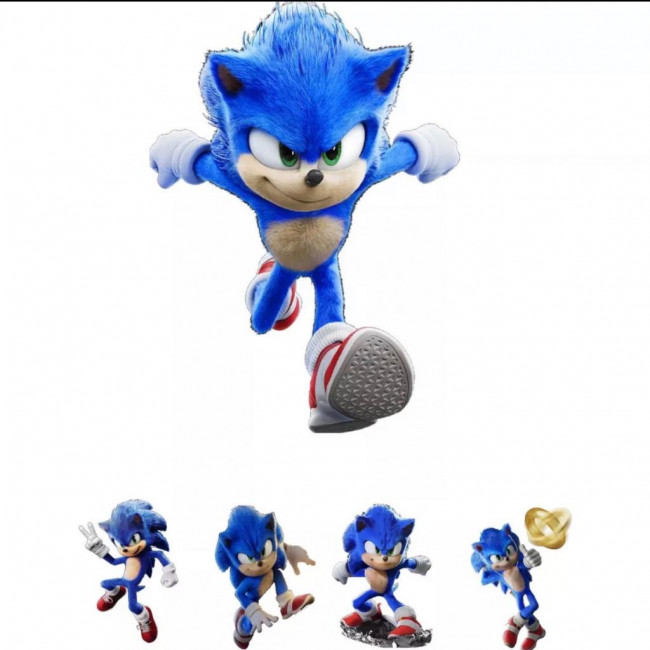 KIT DISPLAY SONIC O FILME 5 UNIDADES