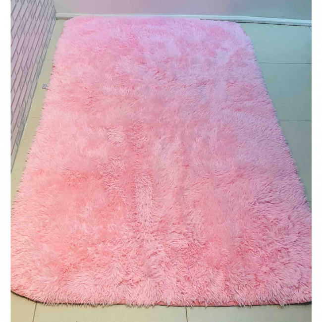 TAPETE FELPUDO ROSA 2x1.3M