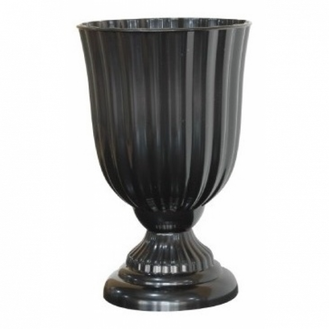 Vaso Dubai  PRETO  Poliestireno  L 13 x A 21